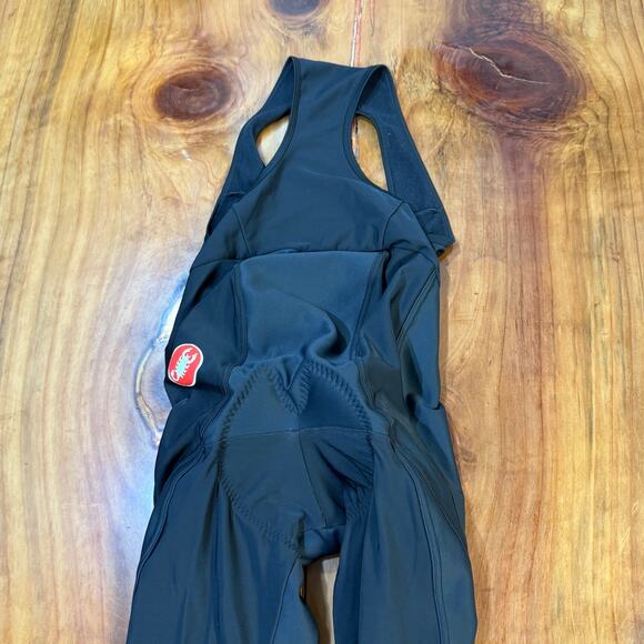 Castelli Bib Cycling Pants S Padded Cycling Bike Reflective Fleece lined R12 - Picture 7 of 9